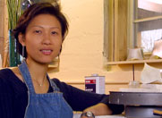Sadie Wang in her studio