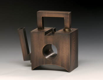 Copper Square Teapot