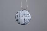 Enamel white pendant