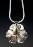 Fl single Flower silver pendant
