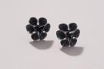 Fl med oxidized stud earrings